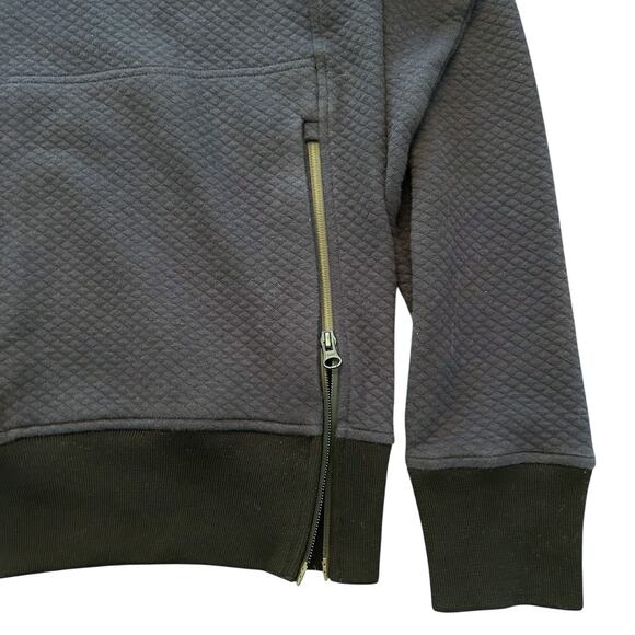 Craft Atlantic Sweater Men's Size Large Navy Blue Side Zip Textured Pullover - Picture 4 of 9